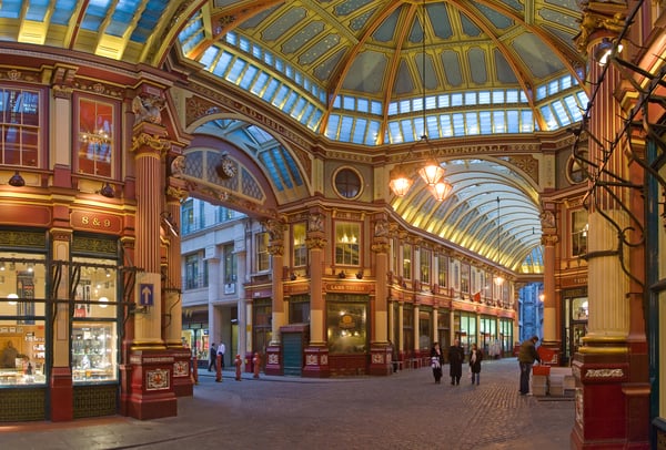 O vitoriano Leadenhall Market está no coração de Londres