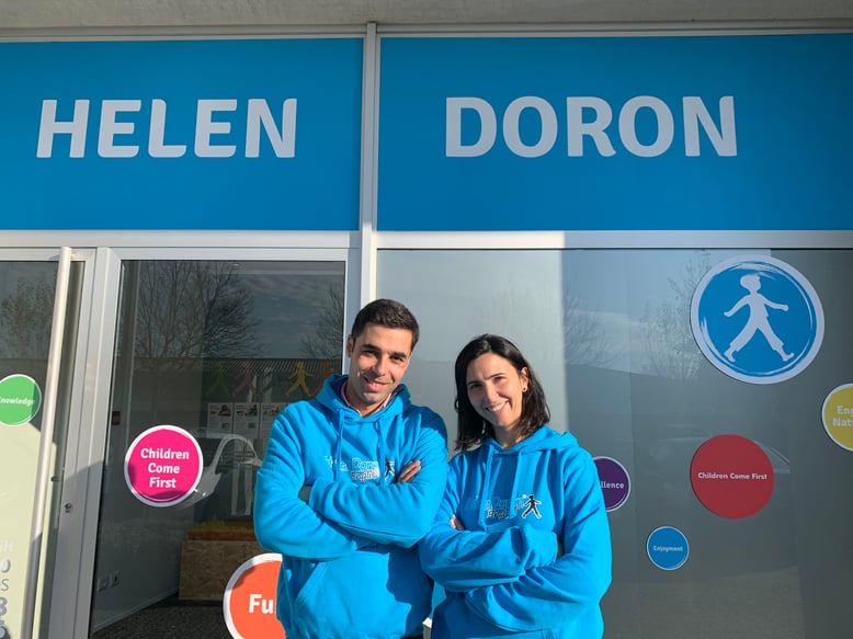 A Sónia e o Fábio abraçam o desafio do Centro de Inglês Helen Doron Guimarães
